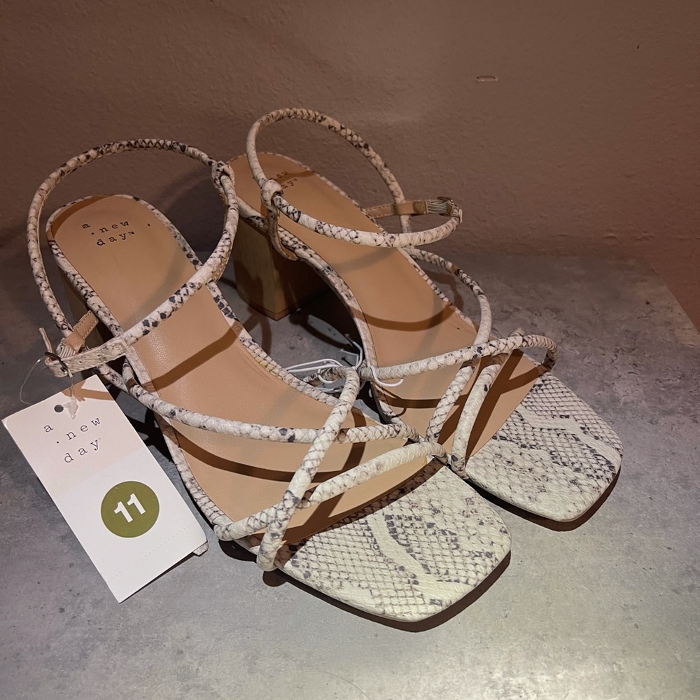 Snake skin heels